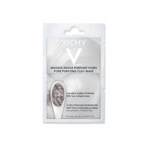 Vichy маска с глиной очищающая поры, 6 мл, 2 шт. цена