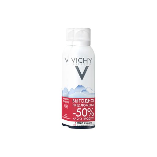 Vichy термальная вода, спрей, 150 мл, 2 шт. цена