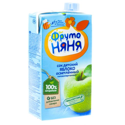 Фрутоняня сок осветленный Яблоко, сок, без сахара, 500 мл, 1 шт. цена