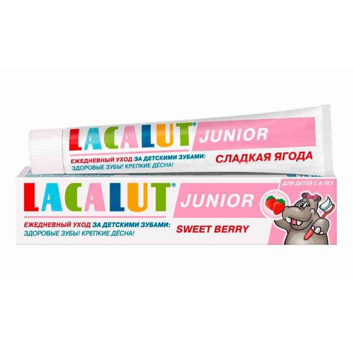 Lacalut Junior Зубная паста с 8 лет сладкая ягода, паста зубная, 75 мл, 1 шт.