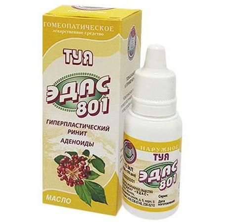 Эдас-801 Туя, масло для наружного применения, 15 мл, 1 шт. цена