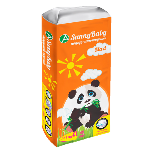 Sunnybaby Подгузники-трусики детские maxi, 7-18кг, 48 шт.