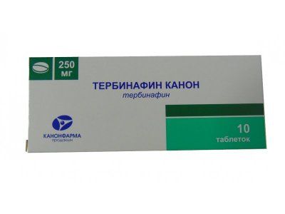 Тербинафин Канон, 250 мг, таблетки, 10 шт. цена