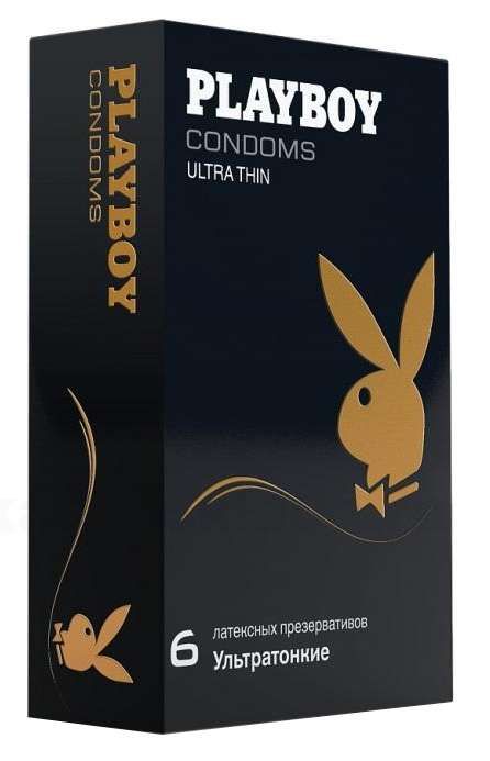 Playboy Презервативы Ultra Thin, ультратонкие, 6 шт.