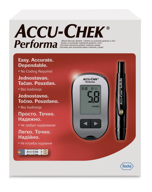Accu-Chek Performa Глюкометр, 1 шт. цена