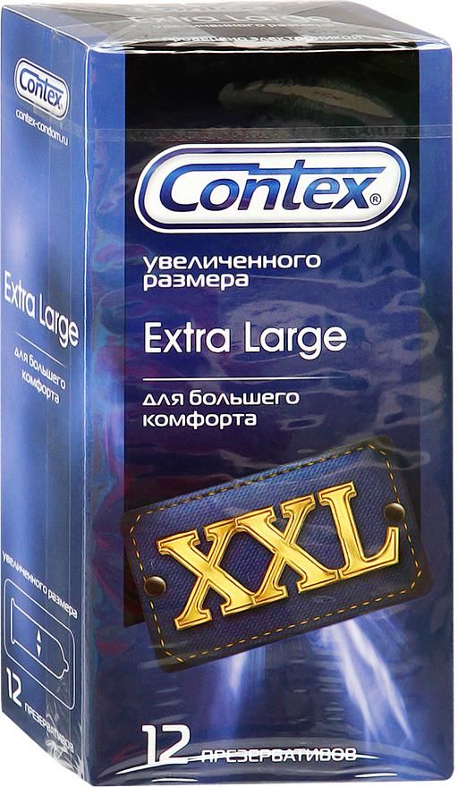 Презервативы Contex Extra Large, презерватив, увеличенного размера, 12 шт. цена