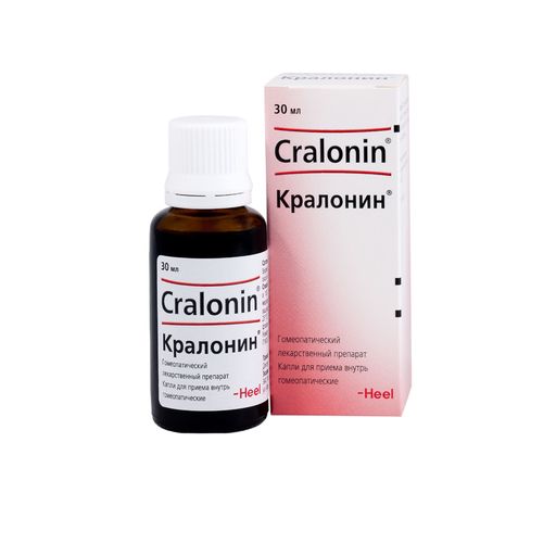 Кралонин, капли для приема внутрь гомеопатические, 30 мл, 1 шт. цена