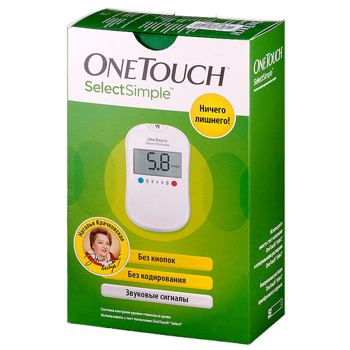 OneTouch SelectSimple Глюкометр, 1 шт. цена