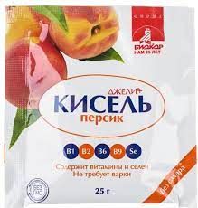 Джели Кисель без сахара, кисель, персик, 25 г, 1 шт. цена