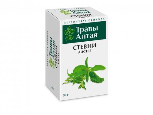 Травы Алтая Стевии лист, фиточай, 50 г, 1 шт.