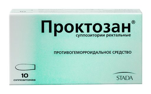 Проктозан, суппозитории ректальные, 10 шт. цена