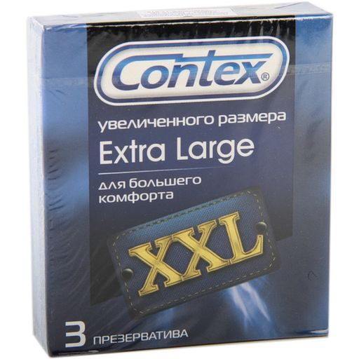 Презервативы Contex Extra Large, презерватив, увеличенного размера, 3 шт. цена