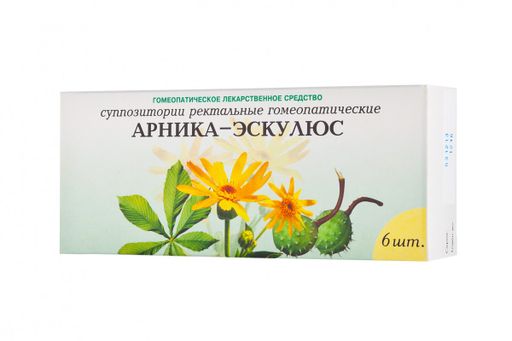 Арника-Эскулюс, суппозитории ректальные, 6 шт. цена