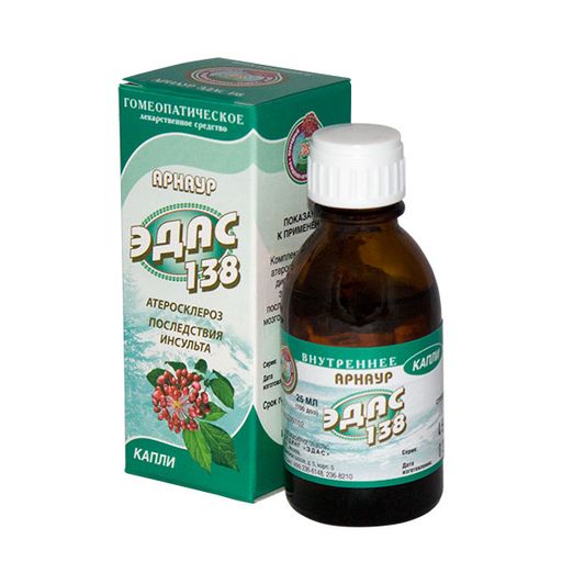 Эдас-138 Арнаур, капли для приема внутрь гомеопатические, 25 мл, 1 шт. цена