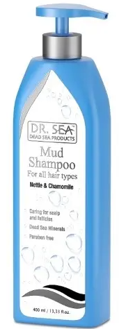 Dr sea шампунь грязевой с крапивой и ромашкой, шампунь, для всех типов волос, 400 мл, 1 шт.
