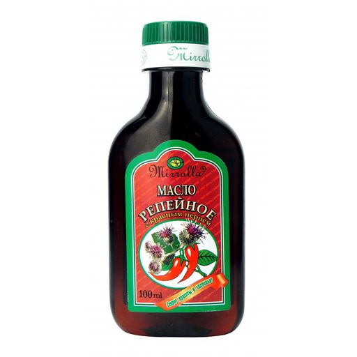 Mirrolla Репейное масло с красным перцем, масло косметическое, 100 мл, 1 шт. цена