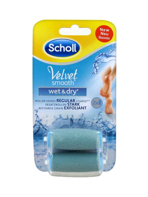 Scholl Velvet Smooth Wet&Dry насадки сменные для электрической роликовой пилки, 2 шт. цена