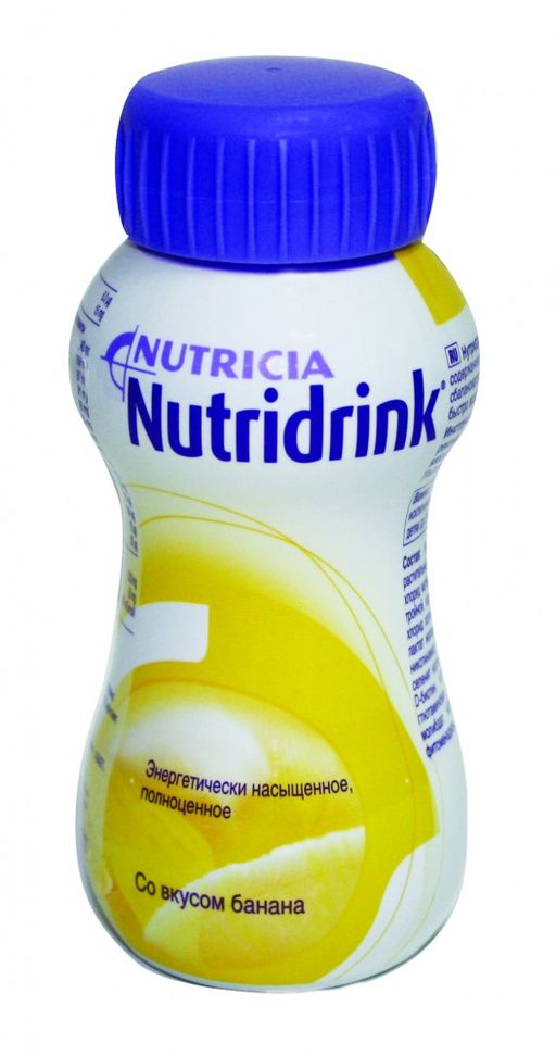 Nutridrink, жидкость для приема внутрь, со вкусом банана, 200 мл, 1 шт. цена