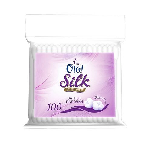 Ola! Silk Sense ватные палочки, в пакете, 100 шт. цена