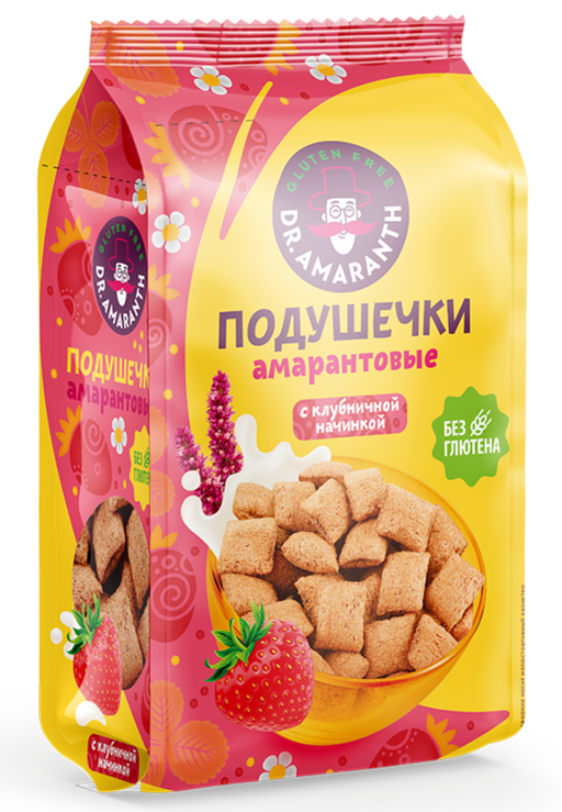 Dr Amaranth Подушечки амарантовые, клубника, 100 г, 1 шт.