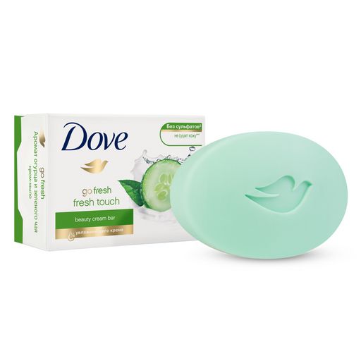 Dove Крем-мыло Прикосновение свежести, мыло, 135 г, 1 шт. цена