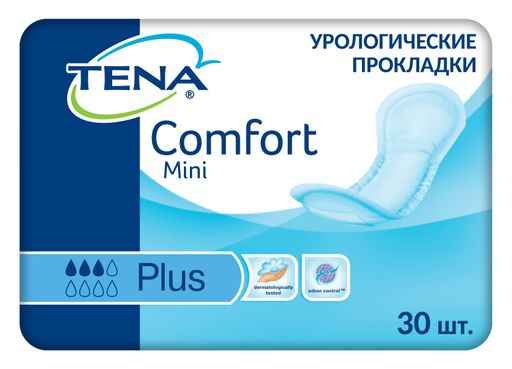Прокладки урологические Tena Comfort Mini Plus , прокладки урологические, 3 капли, 30 шт.