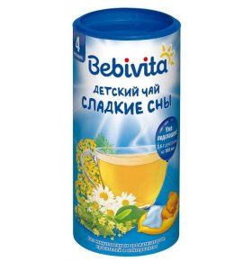 Bebivita Чай гранулированный, для детей с 4 месяцев, сладкие сны, 200 г, 1 шт. цена