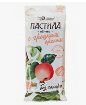 Nut Vinograd Пастила из яблока с грецким орехом, 50 г, 1 шт.