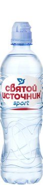 Вода Святой источник питьевая Спорт, негазированная, в пластиковой бутылке, 0.5 л, 1 шт. цена